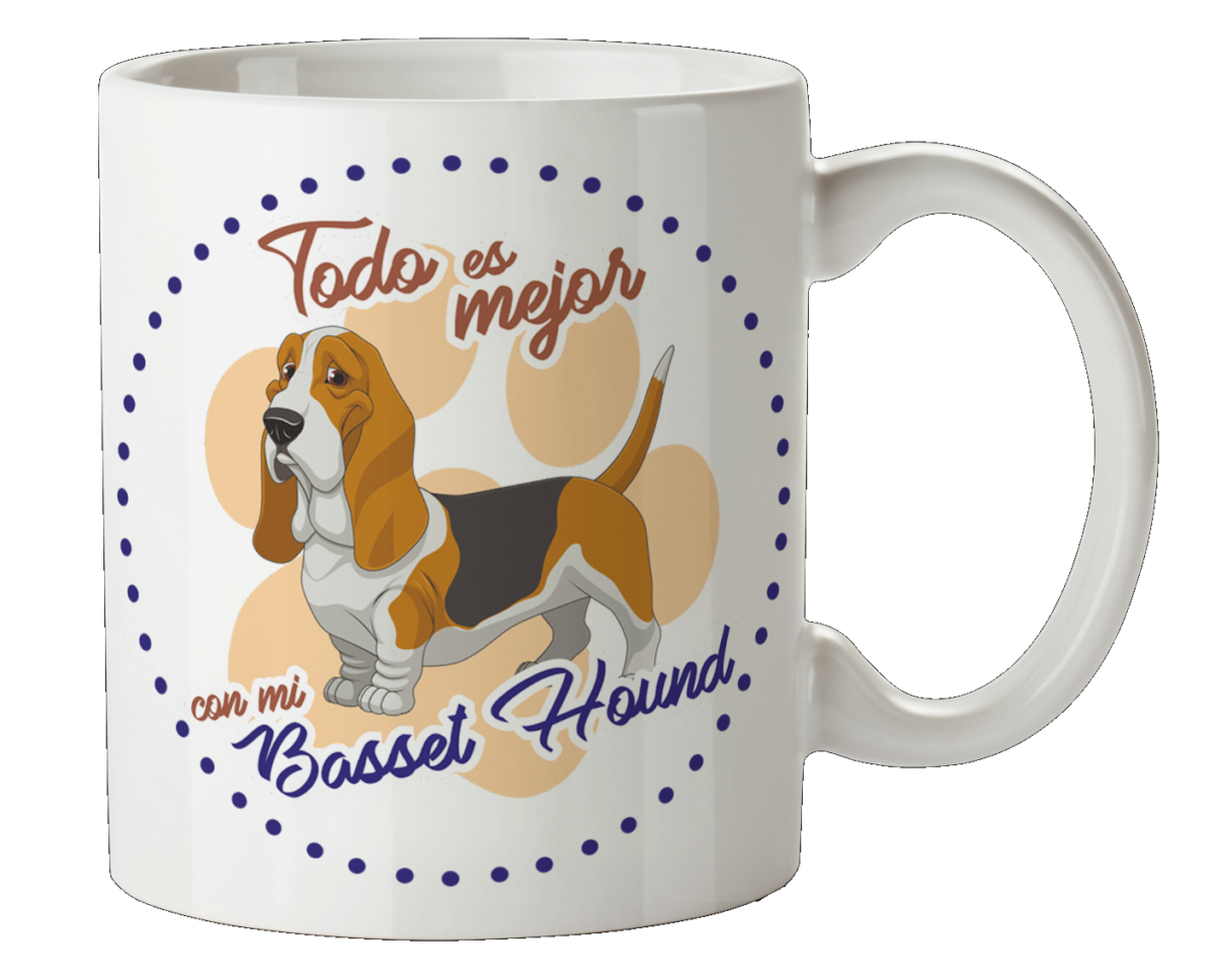 Koffiemok Basset Hound