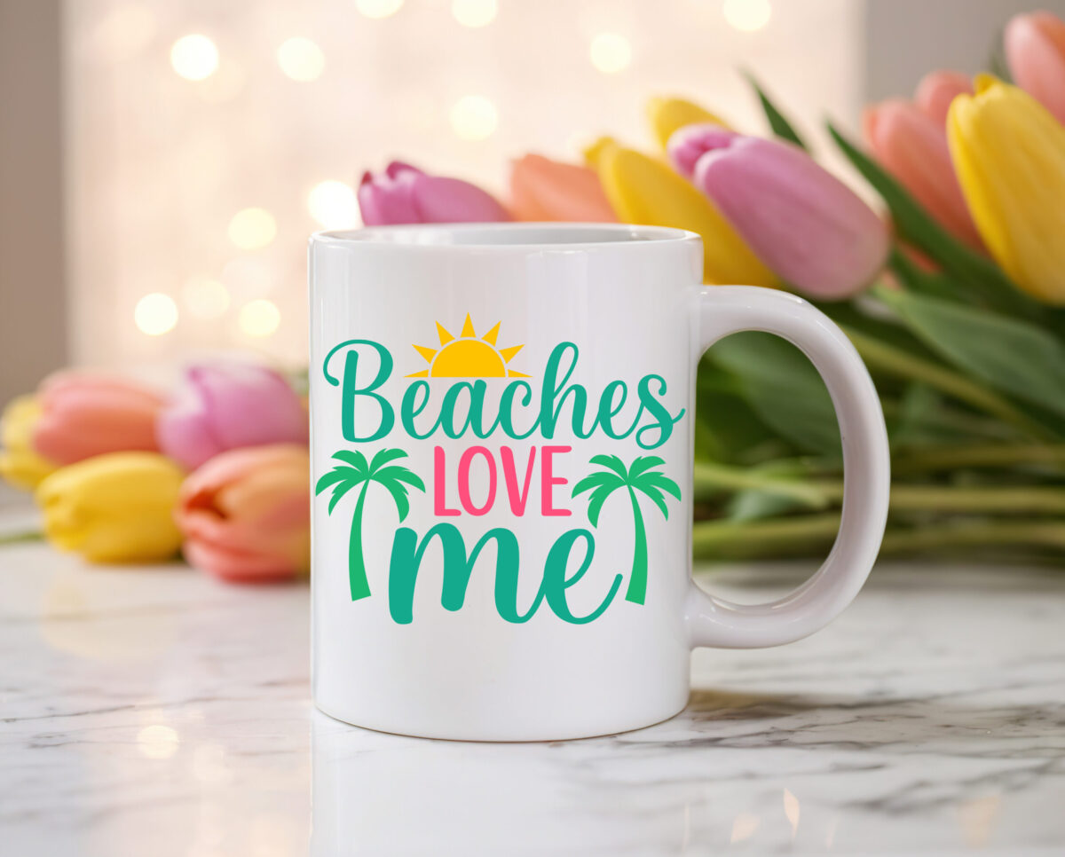 Koffiemok Beaches love me