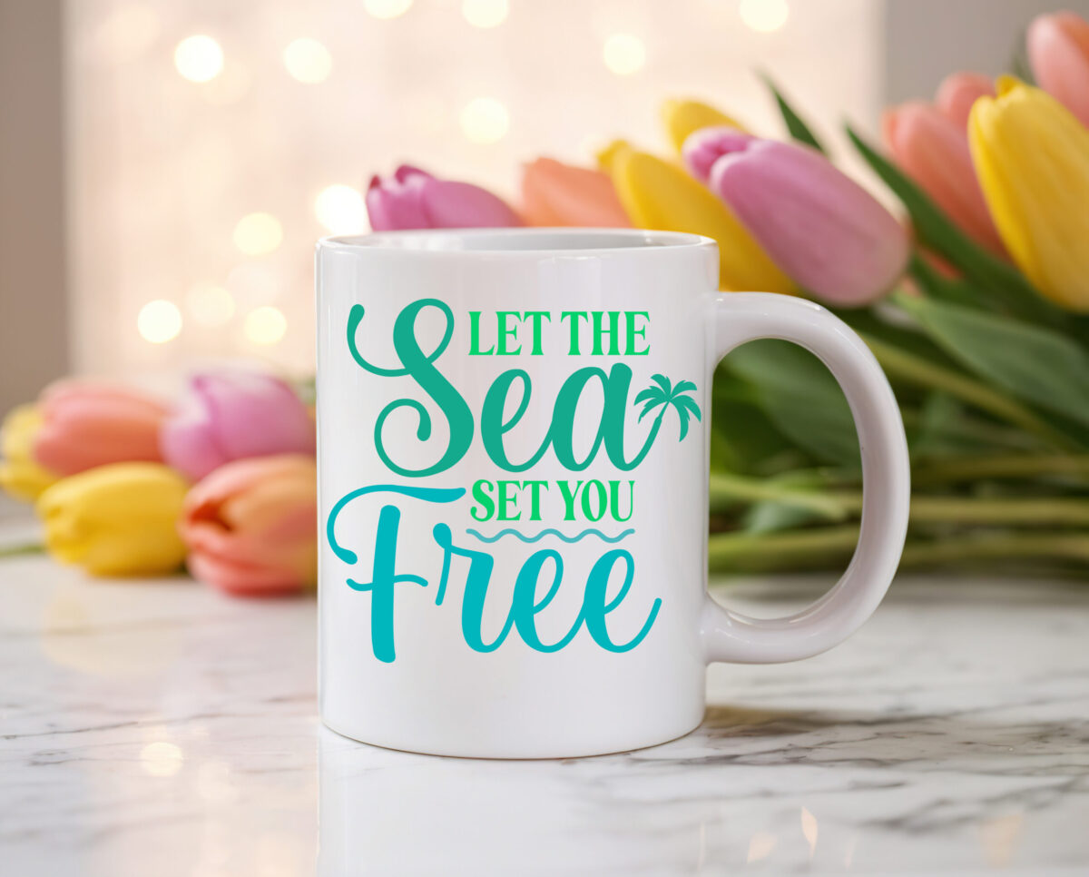 Koffiemok Let the sea set you free