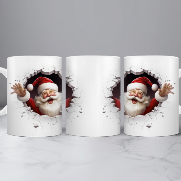 Koffiemok Kerst 3D Kerstman