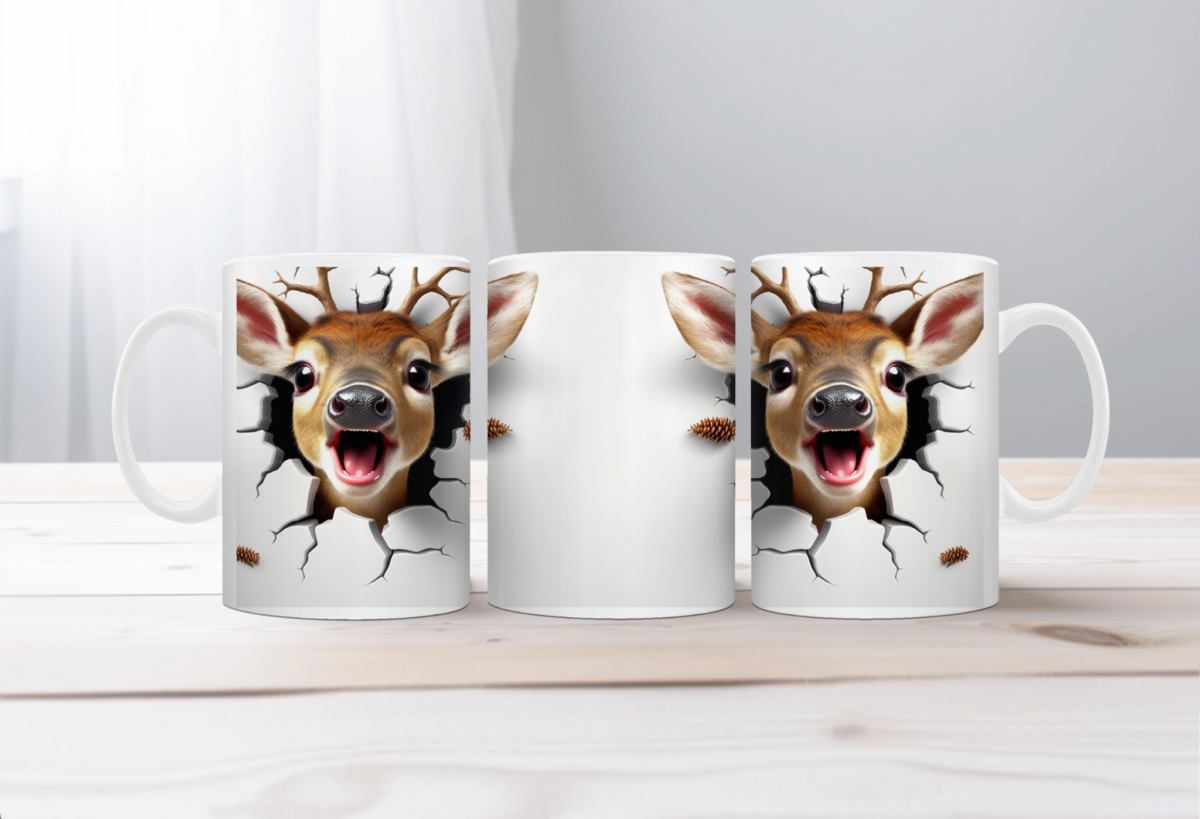 Koffiemok Kerst 3D Girafje