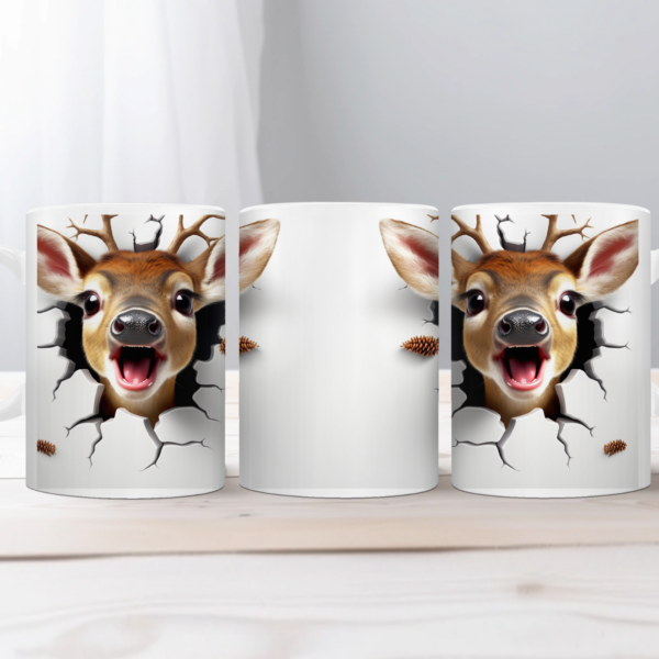 Koffiemok Kerst 3D Girafje