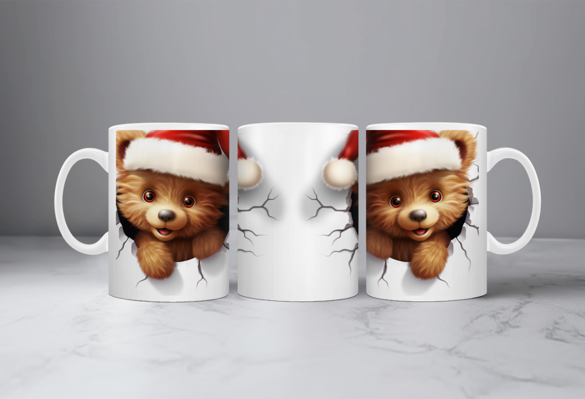 Koffiemok Kerst 3D Poes