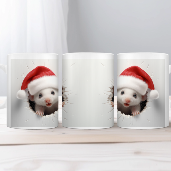 Koffiemok Kerst 3D Muis
