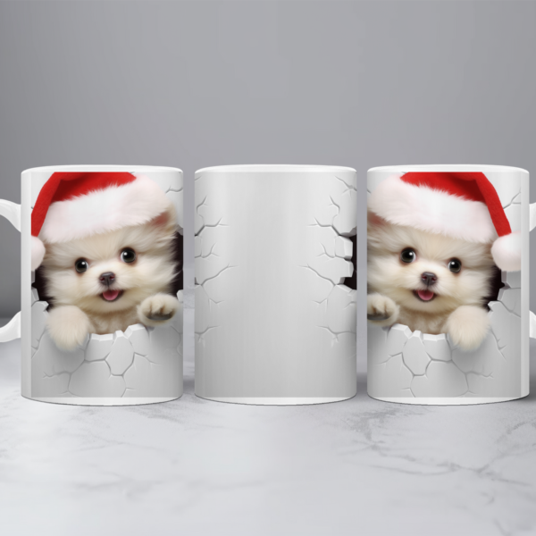 Koffiemok Kerst 3D Poesje