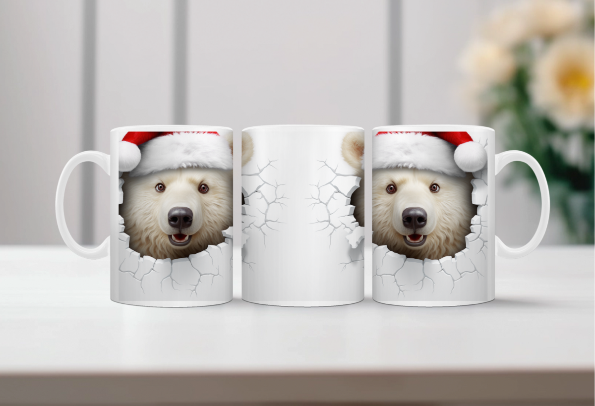 Koffiemok Kerst 3D IJsbeer 1