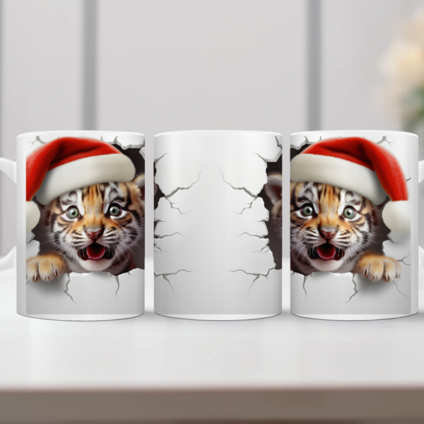 Koffiemok Kerst 3D Leeuwtje