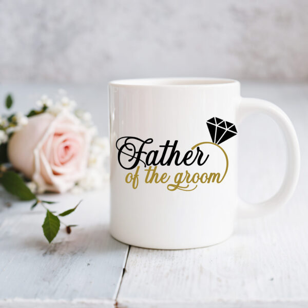 Father of the groom Aquarel Koffiemok Beer 1