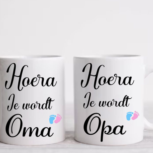 Koffiemok Je wordt oma en opa