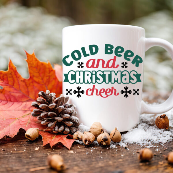 Kerstmok Cold beer and christmas cheer Kerstmok Cold beer and christmas cheer