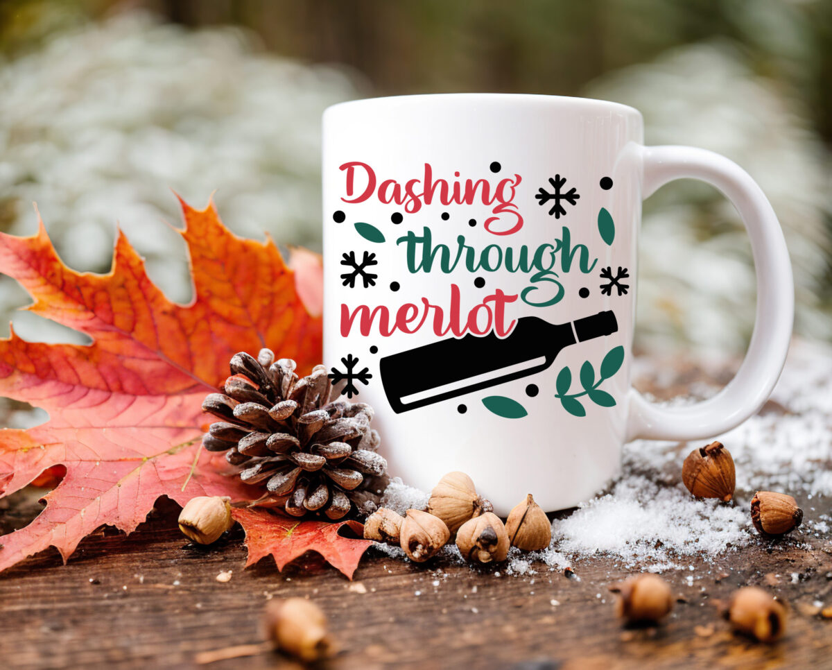 Kerstmok Dashing trough merlot