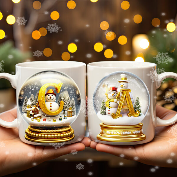 kerst 2 mokken c-a Koffiemok Kerst A-Z