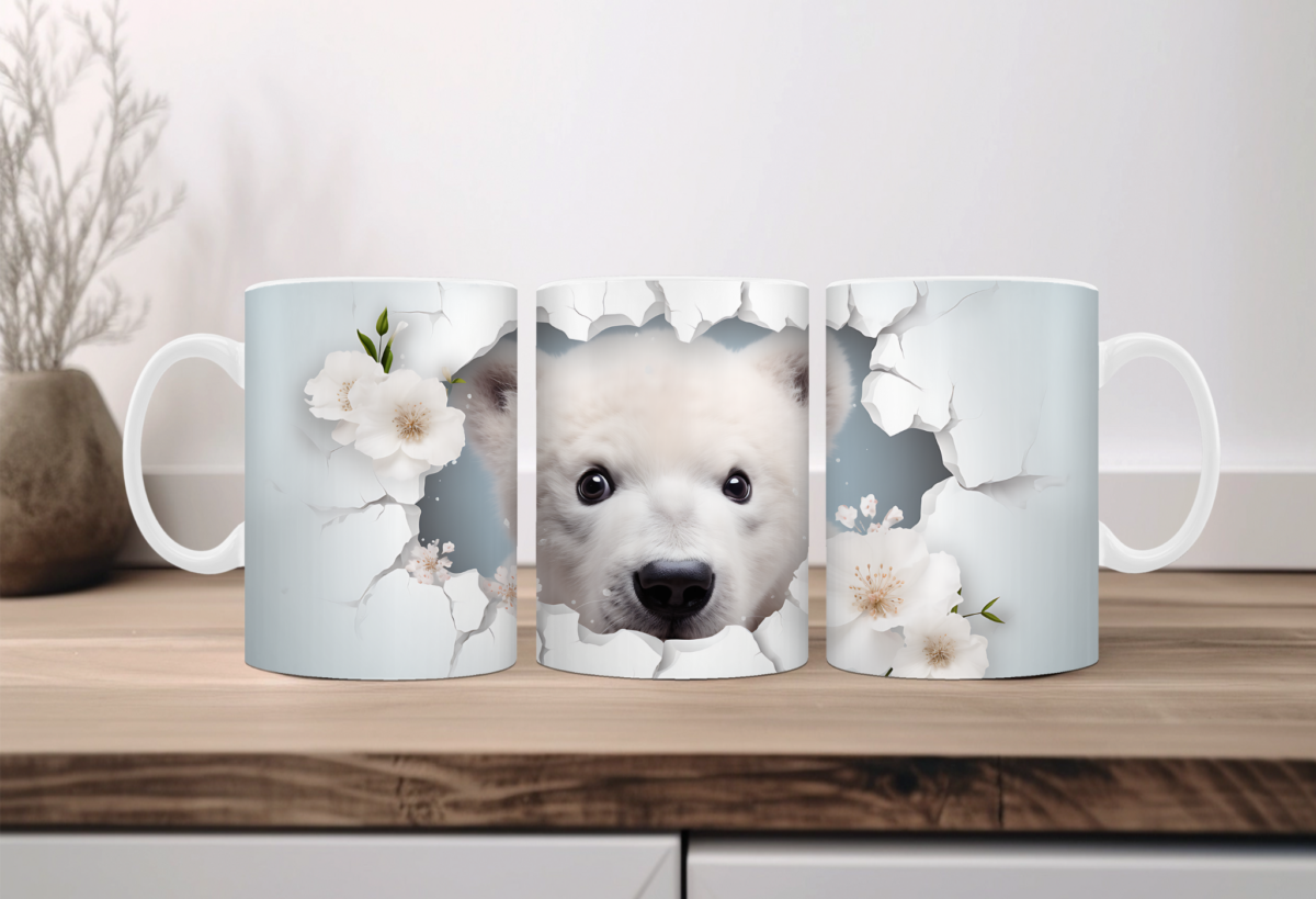 Koffiemok 3d IJsbeer