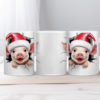 Koffiemok Kerst 3D Vrolijk Varkentje