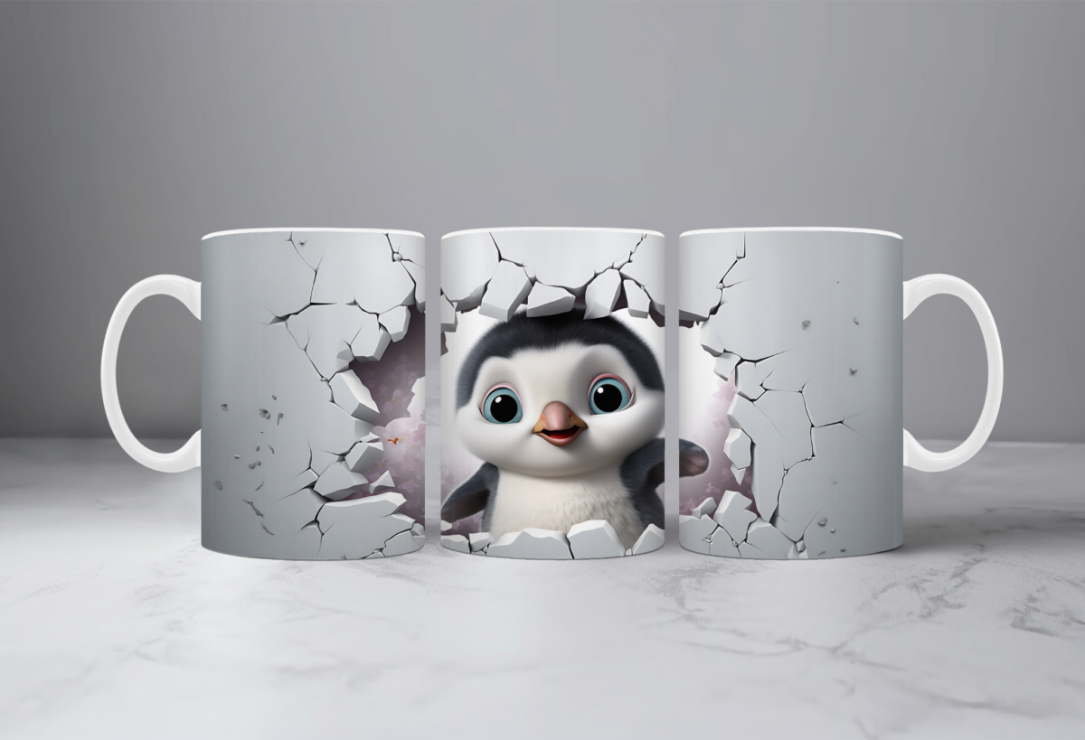 Koffiemok 3d Vogeltje 3