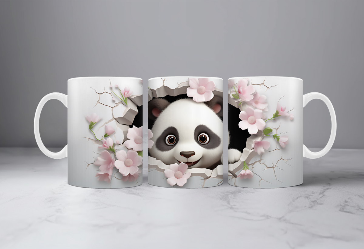 Koffiemok 3d Pandabeer 2