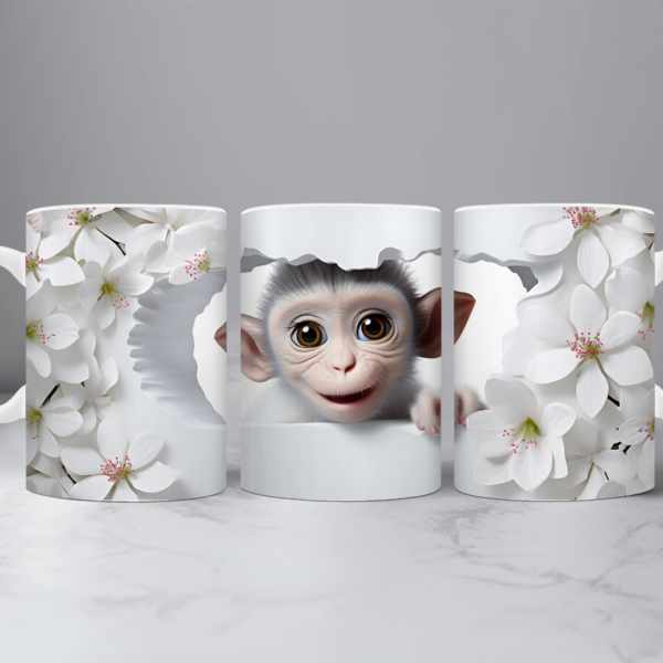 Koffiemok 3d Aapje 2