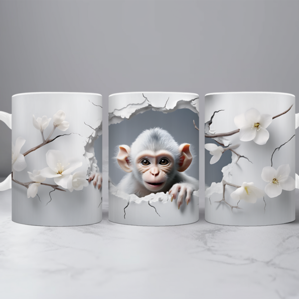 Koffiemok 3d Aapje 3