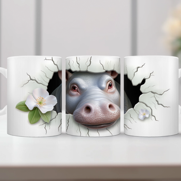 Koffiemok 3d Nijlpaard