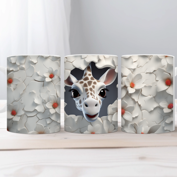 Koffiemok 3d Giraf