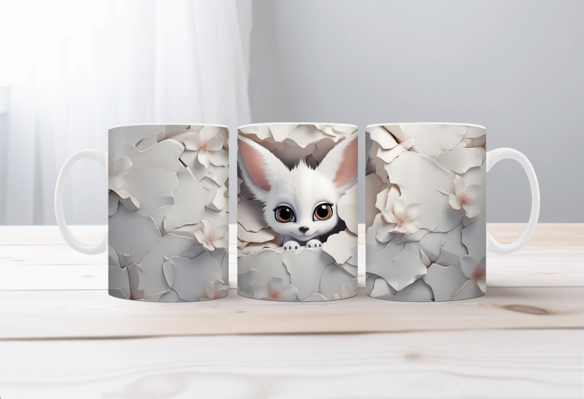 Koffiemok 3d Vosje 3