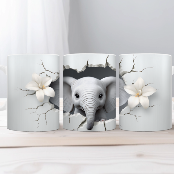 Koffiemok 3d Olifantje