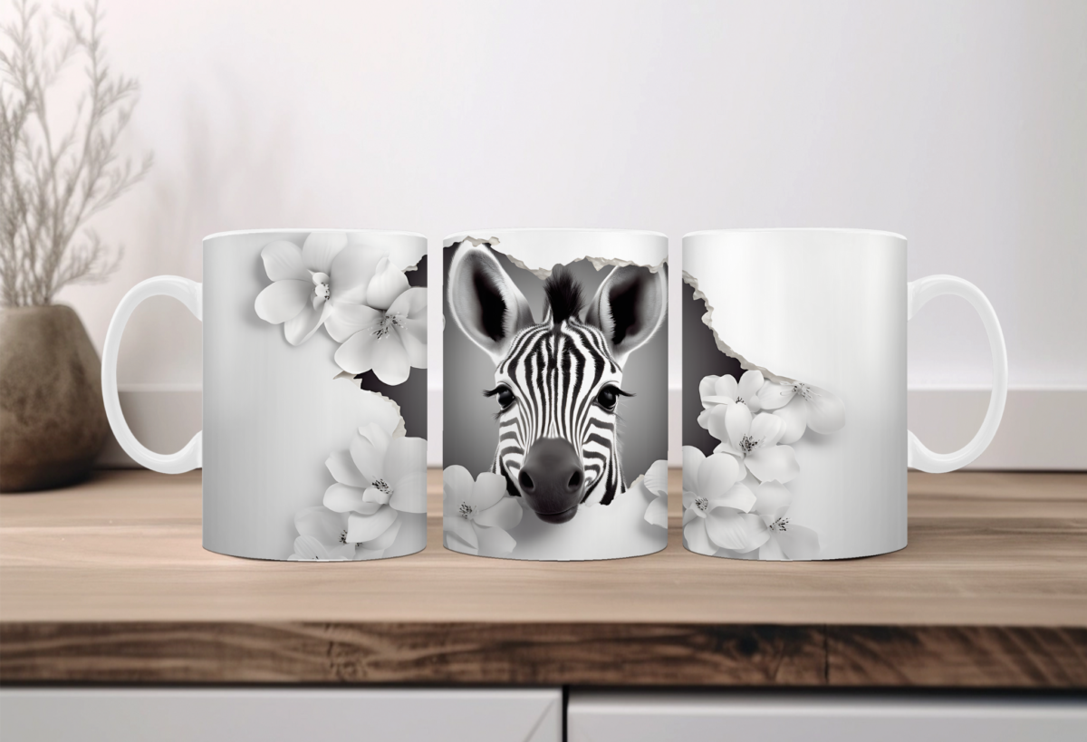 Koffiemok 3d Zeebra