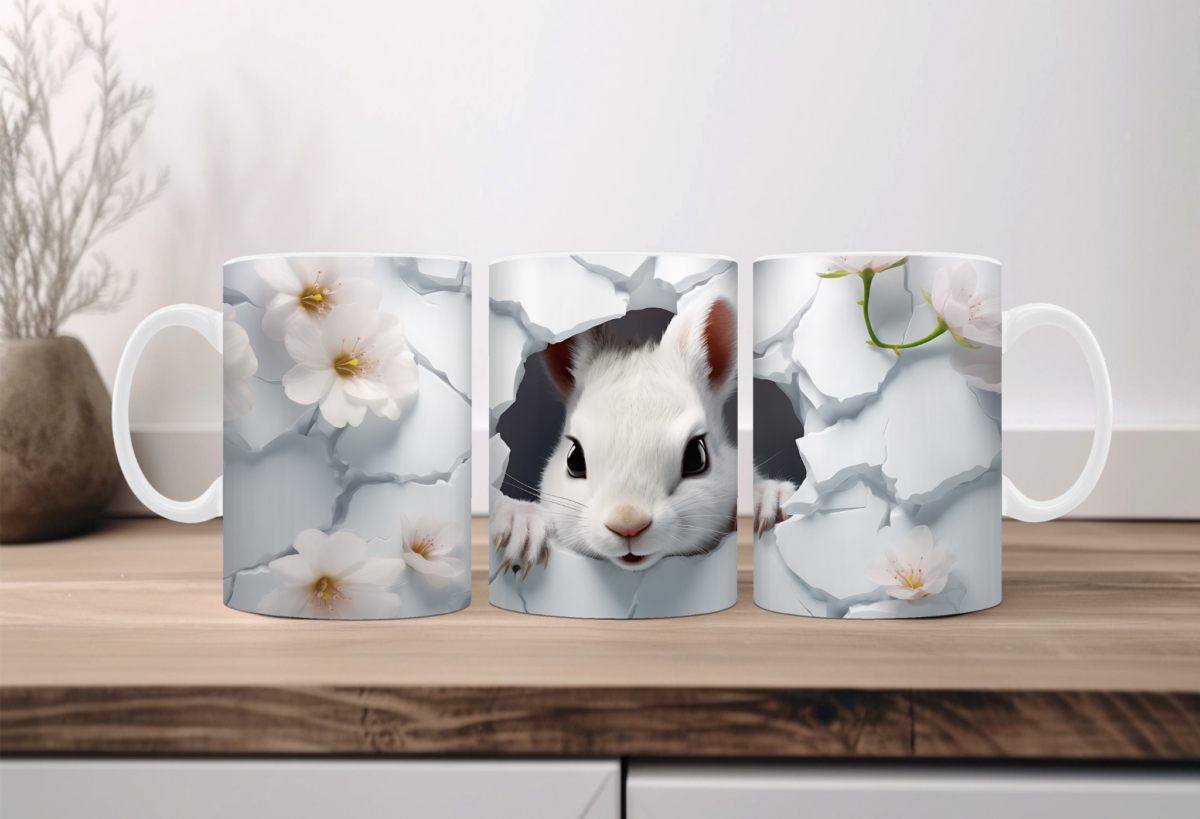 Koffiemok 3d Konijn