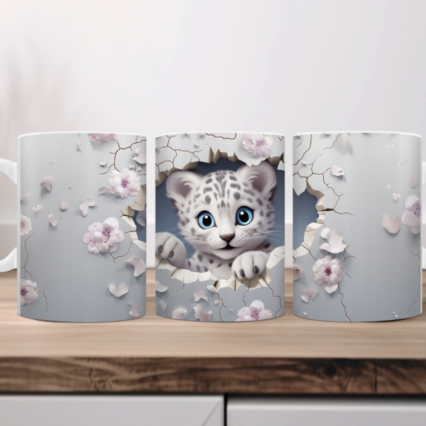 Koffiemok 3d tijgertje