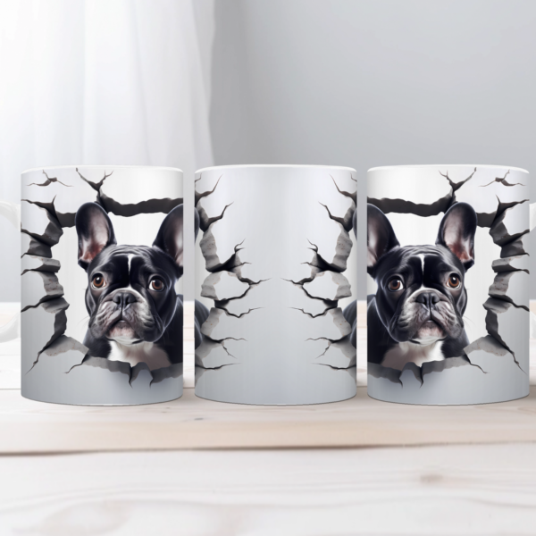 Koffiemok 3d Franse Bulldog
