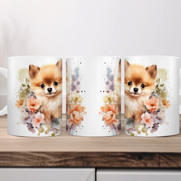 Koffiemok Pomeranian Kleine keeshond 2