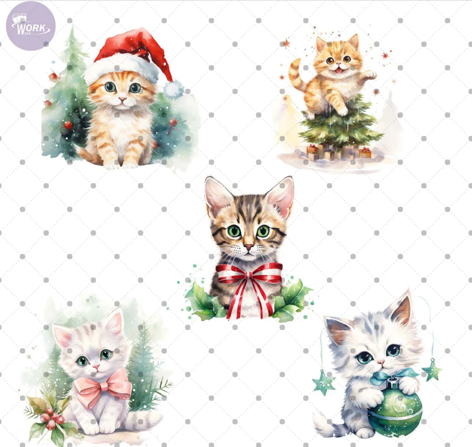 Koffiemok Kerstcadeau mok/beker met poes 15