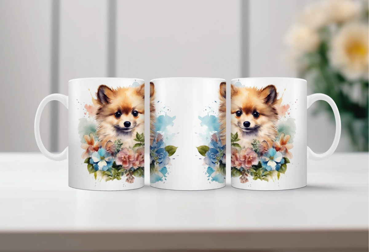 Koffiemok Pomeranian Kleine keeshond 3