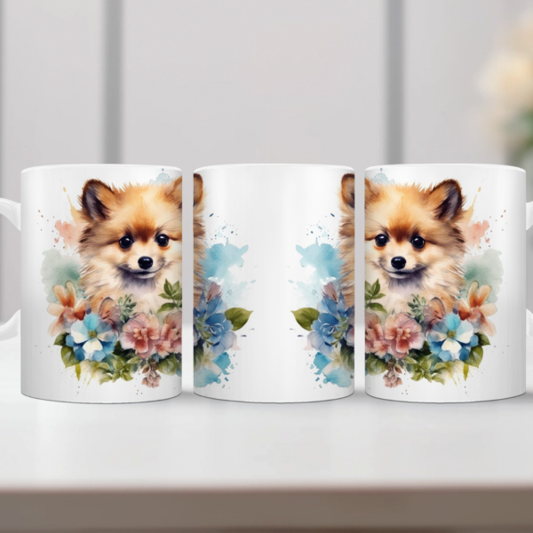 Koffiemok Pomeranian Kleine keeshond 3