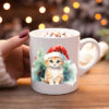 Koffiemok Kerstcadeau mok/beker met poes 15