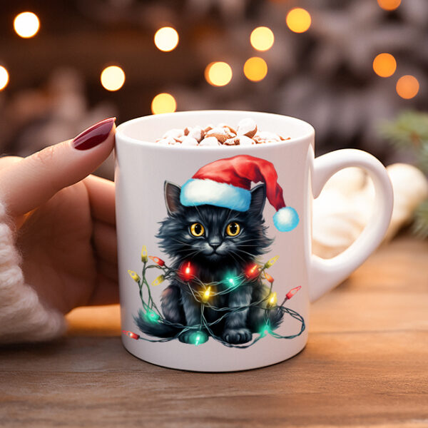 Koffiemok Kerstcadeau mok/beker met poes 19