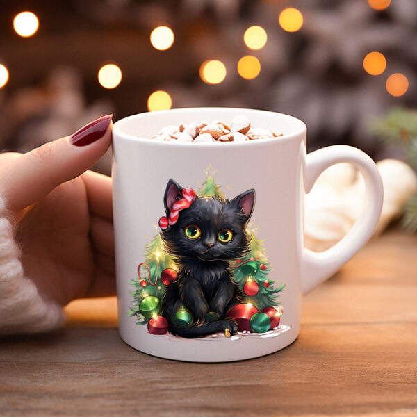 Koffiemok Kerstcadeau mok/beker met poes 20