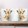 Aquarel Koffiemok Giraf 1