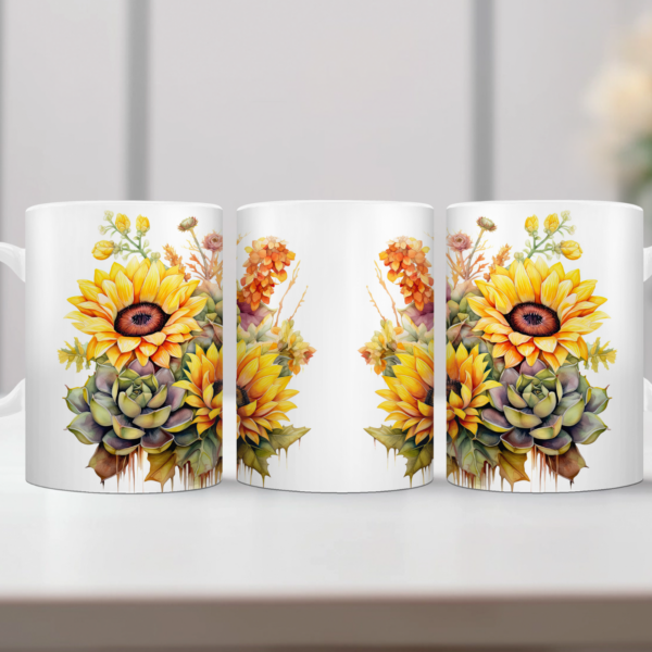 Aquarel Koffiemok Cactus 3