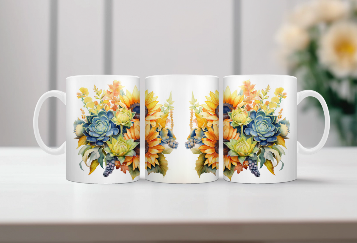 Aquarel Koffiemok Cactus 4