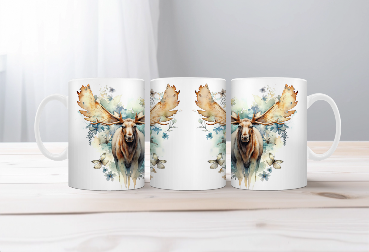 Aquarel Koffiemok Eland 6