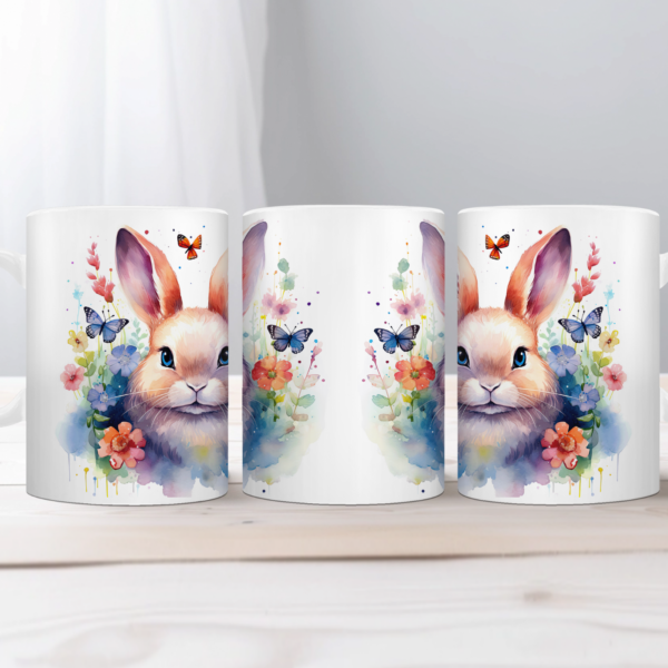 Aquarel Koffiemok Konijn 6