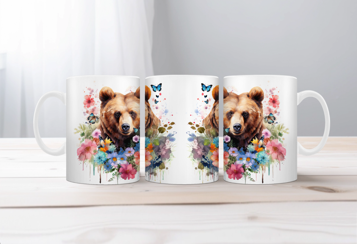 Aquarel Koffiemok Beer 6