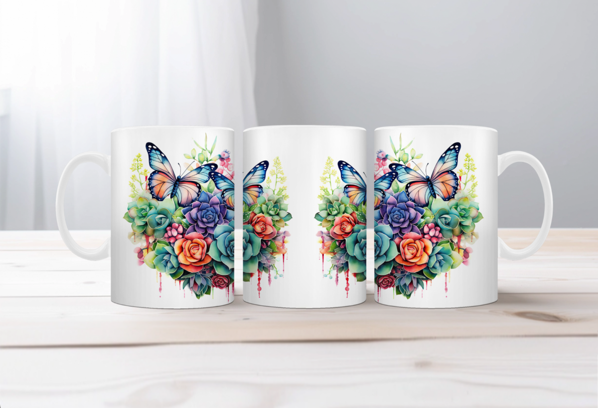 Aquarel Koffiemok Cactus 6