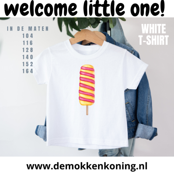 4 Kinder t-shirts met ijsjesafbeeldingen 04