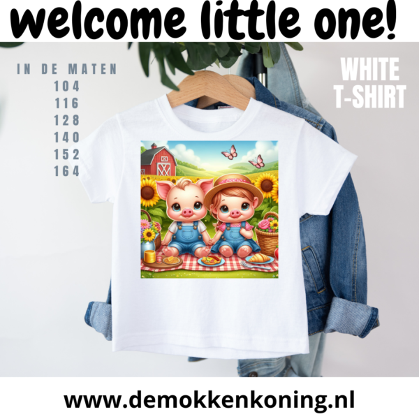 Kinder T-shirt Dieren op de boerderij 40