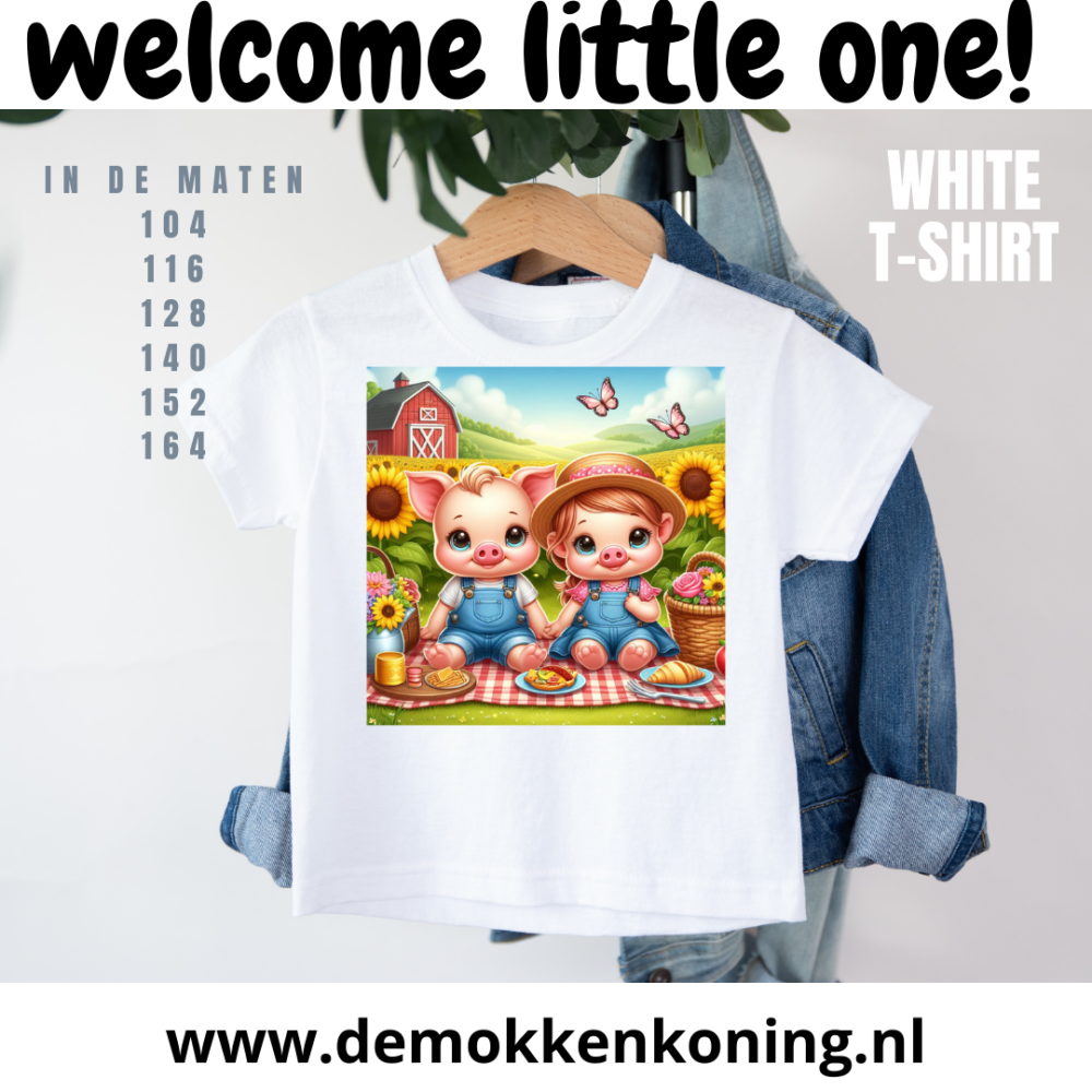 Kinder T-shirt Dieren op de boerderij 40