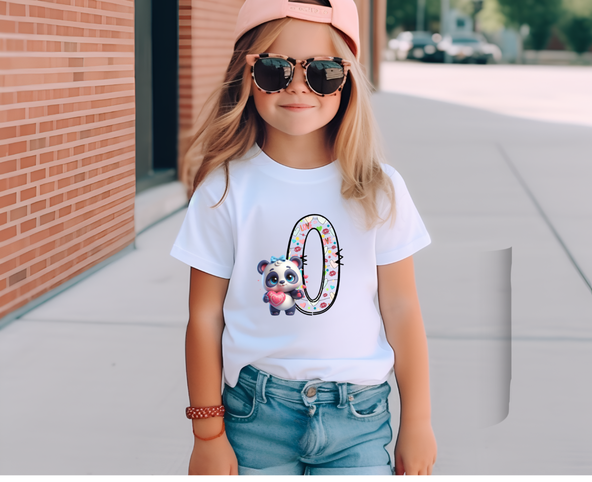 Meisjes T-shirt met de letter O