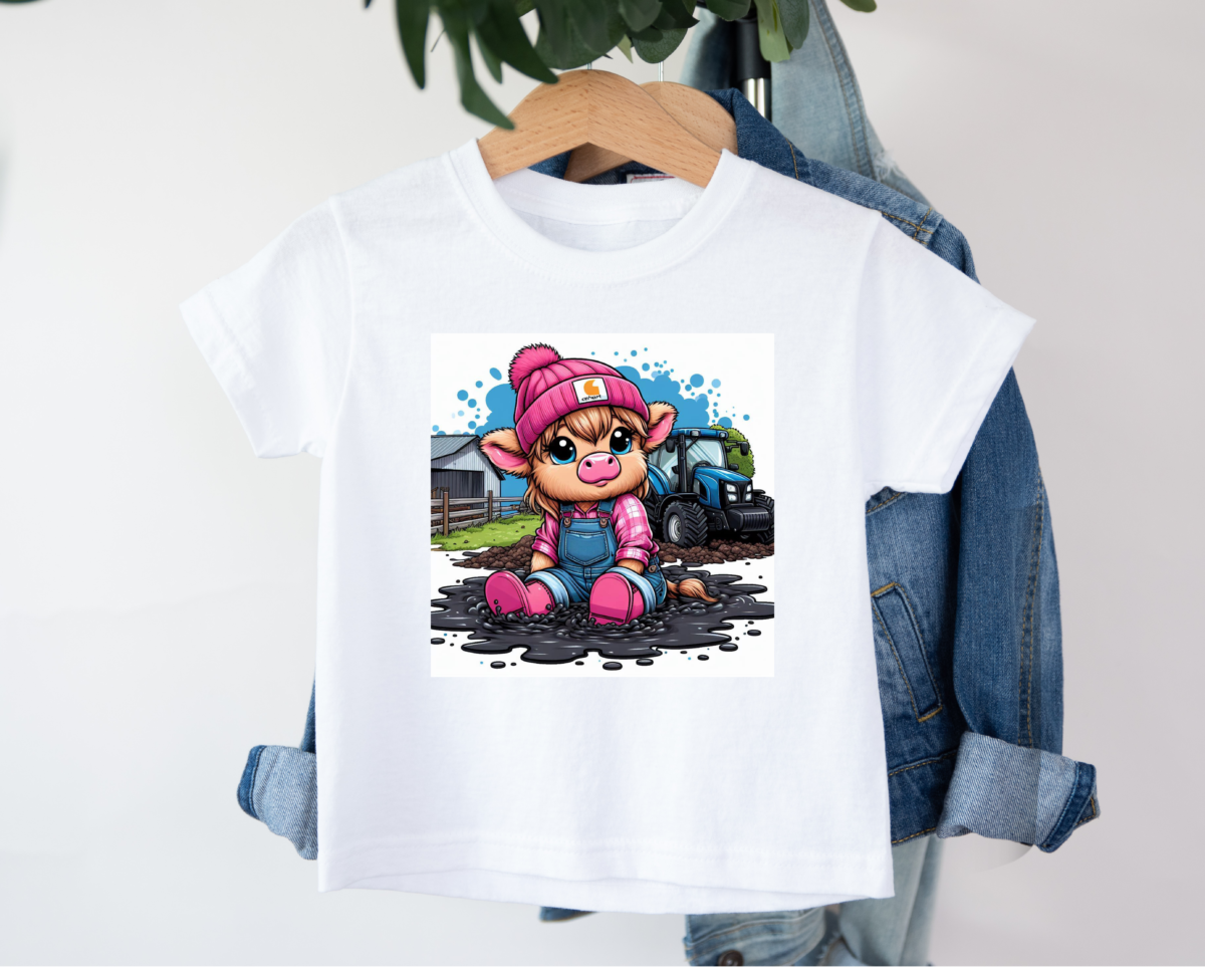 Kinder T-shirt Highland Wrangler boy and girl 05