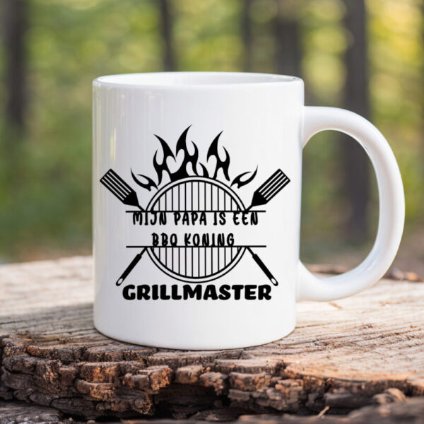 vaderdag 02 Koffiemok gepersonaliseerd Vaderdag Grill master 02